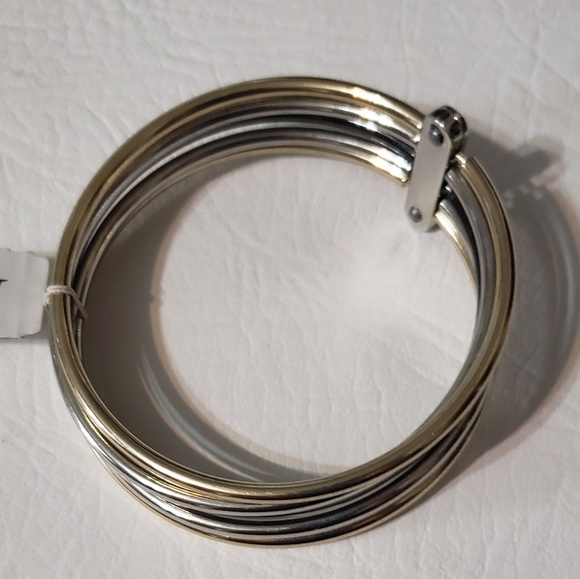 NWT Anne Klein multi tone bangle bracelet - Picture 2 of 5